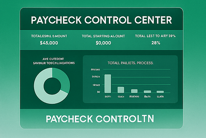 Paycheck Control Center™ — The Ultimate Budget Command Dashboard