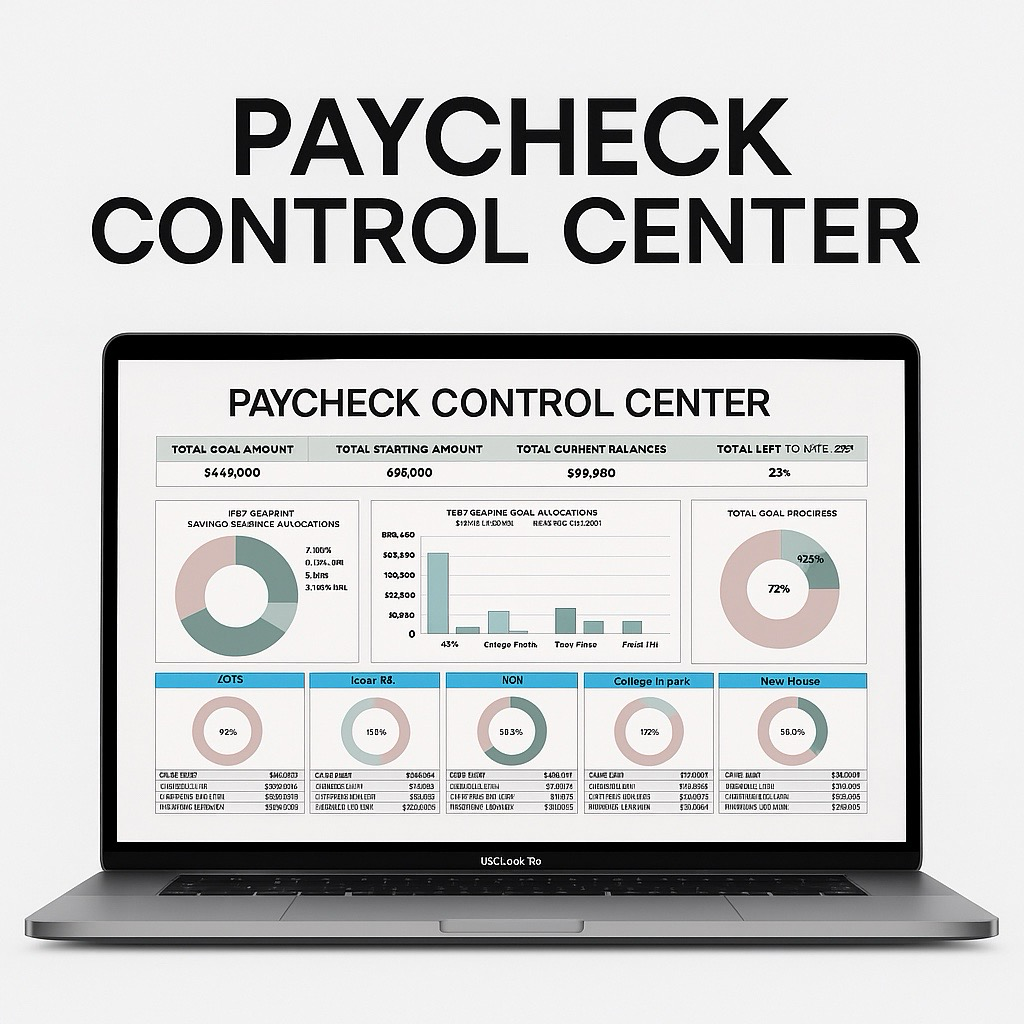 Paycheck Control Center™ — The Ultimate Budget Command Dashboard