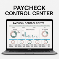 Paycheck Control Center™ — The Ultimate Budget Command Dashboard