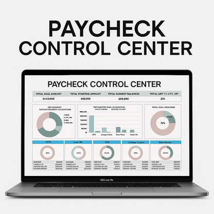 Paycheck Control Center™ — The Ultimate Budget Command Dashboard