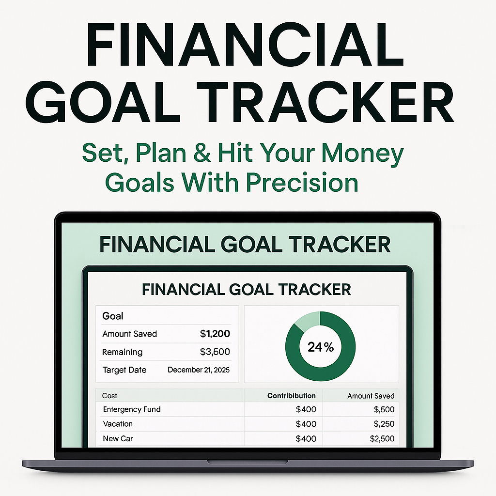 Financial Goal Tracker™ — Set, Plan & Hit Your Money Goals With Precision