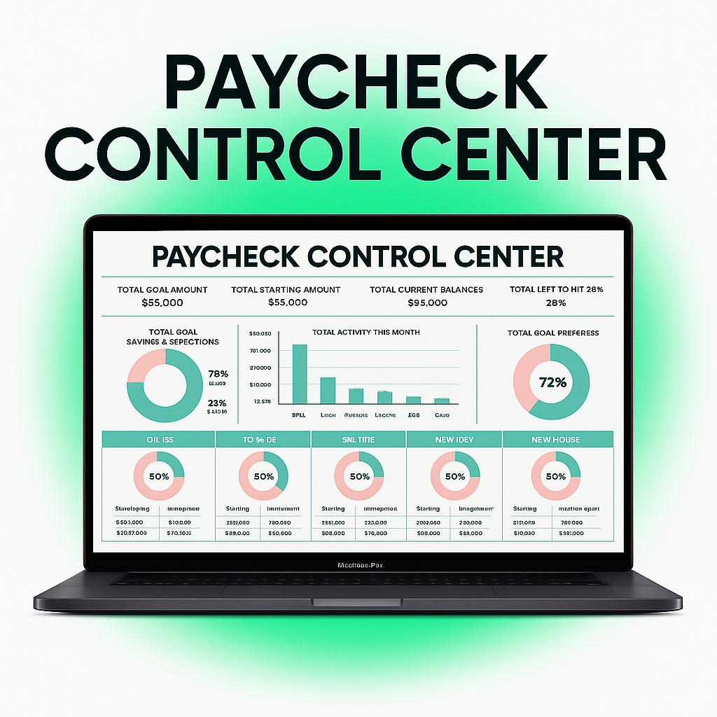 Paycheck Control Center™ — Your All-In-One Budget Dashboard